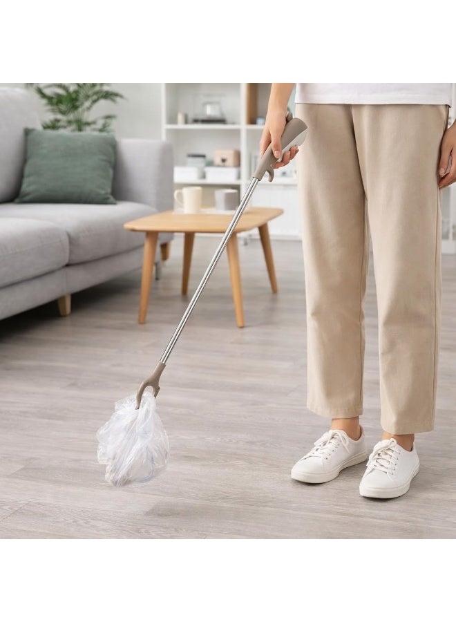 ملقط قمامة بمقبض طويل، أداة يدوية متينة بطول 83 سم، لالتقاط النفايات وتنظيفها، مناسب للاستخدام الداخلي والخارجي. - Image 4